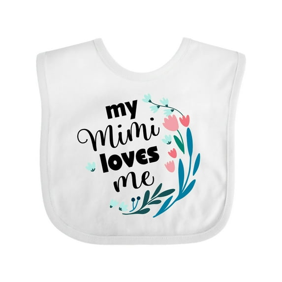Inktastic My Mimi Loves Me Girl Girls Baby Bib