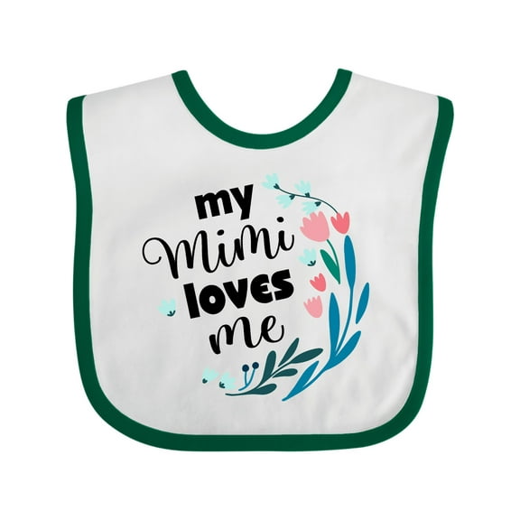 Inktastic My Mimi Loves Me Girl Girls Baby Bib