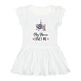 thumbnail image 1 of Inktastic My Mimi Loves Me Girl Unicorn Girls Toddler Dress, 1 of 5