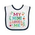 thumbnail image 1 of Inktastic My Mimi Loves Me Girls Girls Baby Bib, 1 of 4