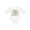 thumbnail image 1 of Inktastic My Mimi Loves Me Girls Girls Long Sleeve Baby Bodysuit, 1 of 5