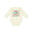 thumbnail image 1 of Inktastic My Mimi Loves Me Girls Girls Long Sleeve Baby Bodysuit, 1 of 5