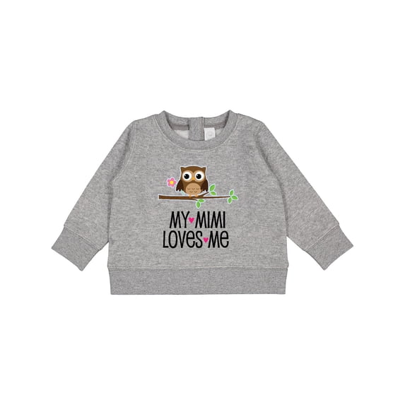 Inktastic My Mimi Loves Me Girls Owl Baby Sweatshirt