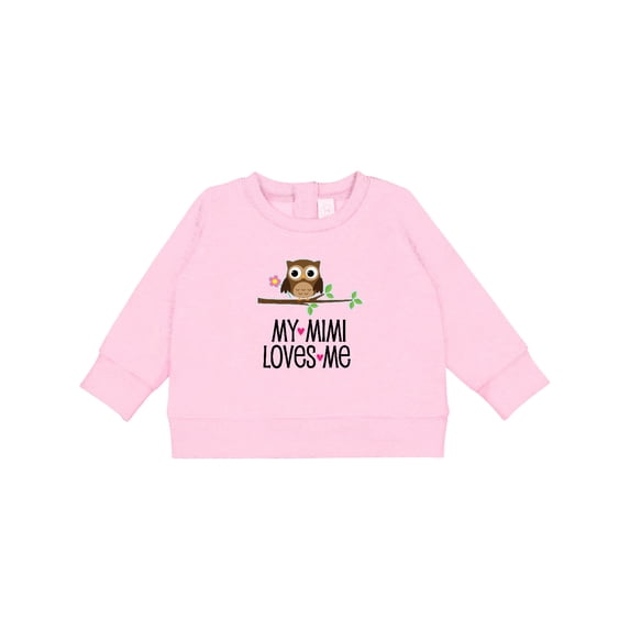 Inktastic My Mimi Loves Me Girls Owl Baby Sweatshirt