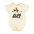 thumbnail image 1 of Inktastic My Mimi Loves Me Girls Owl Girls Baby Bodysuit, 1 of 5