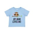 thumbnail image 1 of Inktastic My Mimi Loves Me Girls Owl Girls Toddler T-Shirt, 1 of 5