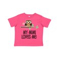 thumbnail image 1 of Inktastic My Mimi Loves Me Girls Owl Girls Toddler T-Shirt, 1 of 5