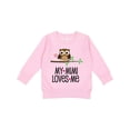 thumbnail image 1 of Inktastic My Mimi Loves Me Girls Owl Toddler Sweatshirt, 1 of 4