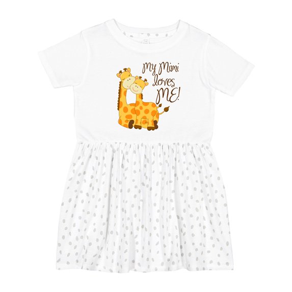 Inktastic My Mimi Loves Me Girls Toddler Dress
