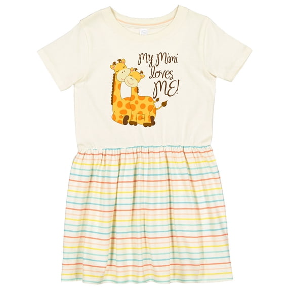 Inktastic My Mimi Loves Me Girls Toddler Dress