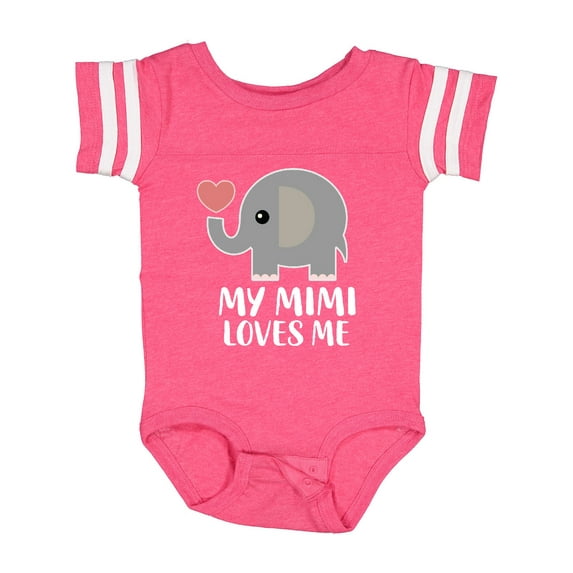Inktastic My Mimi Loves Me Grandchild Boys or Girls Baby Bodysuit