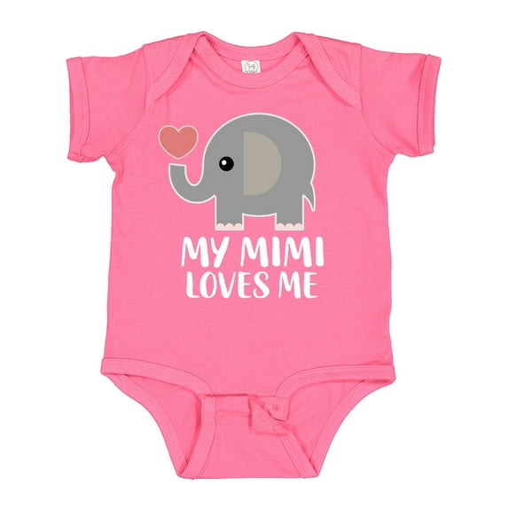 Inktastic My Mimi Loves Me Grandchild Boys or Girls Baby Bodysuit