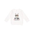 thumbnail image 1 of Inktastic My Mimi Loves Me Granddaughter Bunny Toddler Sweatshirt, 1 of 4