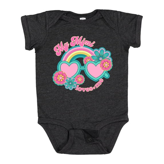 Inktastic My Mimi Loves Me Granddaughter Girls Baby Bodysuit