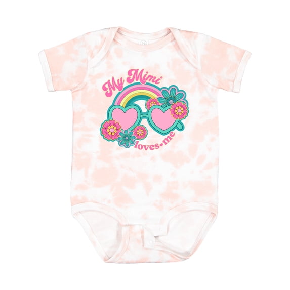 Inktastic My Mimi Loves Me Granddaughter Girls Baby Bodysuit