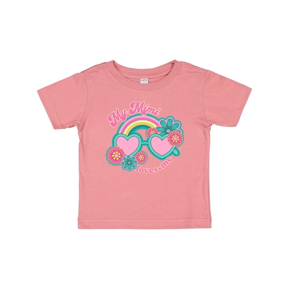 Inktastic My Mimi Loves Me Granddaughter Girls Baby T-Shirt