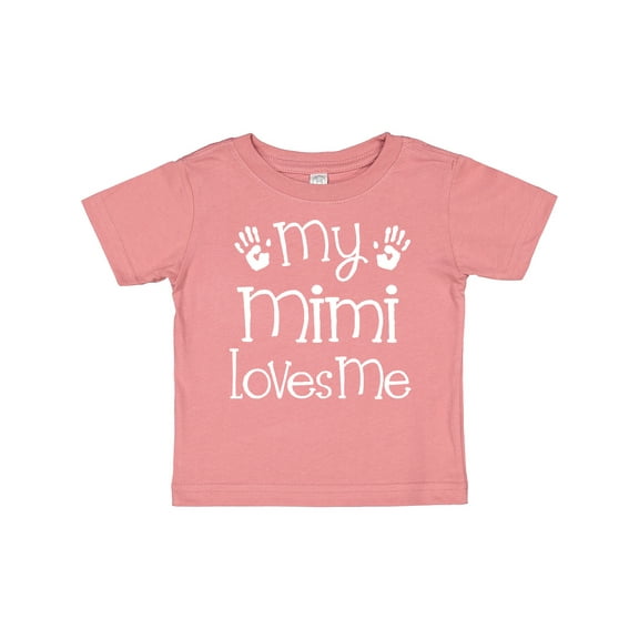Inktastic My Mimi Loves Me Grandkids Boys or Girls Baby T-Shirt