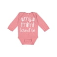 thumbnail image 1 of Inktastic My Mimi Loves Me Grandkids Boys or Girls Long Sleeve Baby Bodysuit, 1 of 5