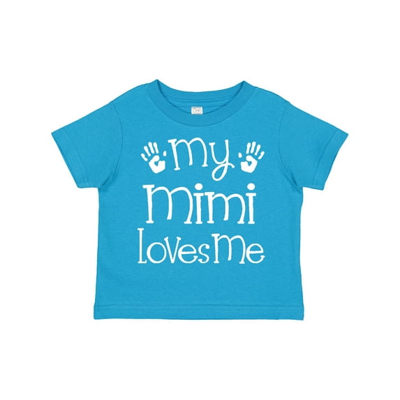 Inktastic My Mimi Loves Me Grandkids Boys or Girls Toddler T-Shirt