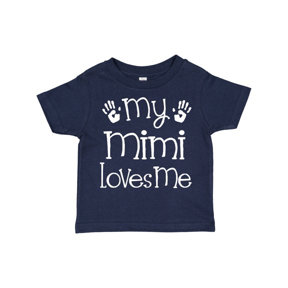 Inktastic My Mimi Loves Me Grandkids Boys or Girls Toddler T-Shirt