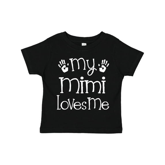 Inktastic My Mimi Loves Me Grandkids Boys or Girls Toddler T-Shirt