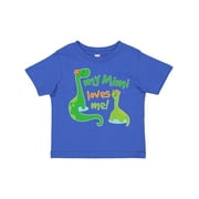 Inktastic My Mimi Loves Me Grandson Dinosaur Boys Toddler T-Shirt