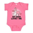 thumbnail image 1 of Inktastic My Mimi Loves Me Llama Girls Baby Bodysuit, 1 of 5