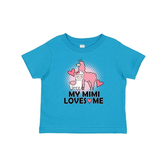 Inktastic My Mimi Loves Me Llama Girls Baby T-Shirt