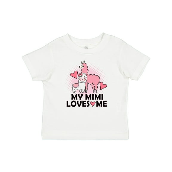 Inktastic My Mimi Loves Me Llama Girls Baby T-Shirt