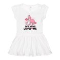 thumbnail image 1 of Inktastic My Mimi Loves Me Llama Girls Toddler Dress, 1 of 5
