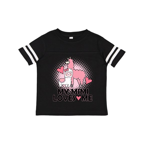 Inktastic My Mimi Loves Me Llama Girls Toddler T-Shirt
