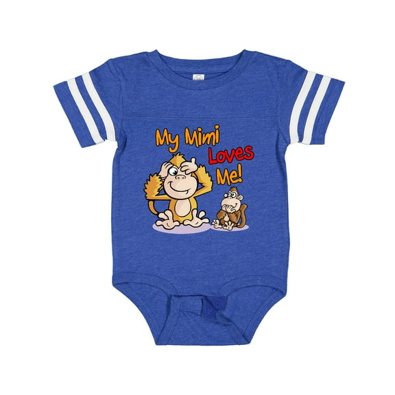 Inktastic My Mimi Loves Me Monkey Boys or Girls Baby Bodysuit