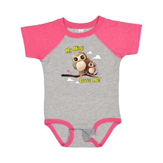 Inktastic My Mimi Loves Me Owl Boys or Girls Baby Bodysuit