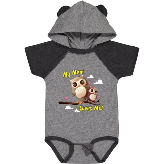 Inktastic My Mimi Loves Me Owl Boys or Girls Baby Bodysuit