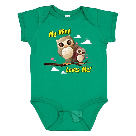 Inktastic My Mimi Loves Me Owl Boys or Girls Baby Bodysuit