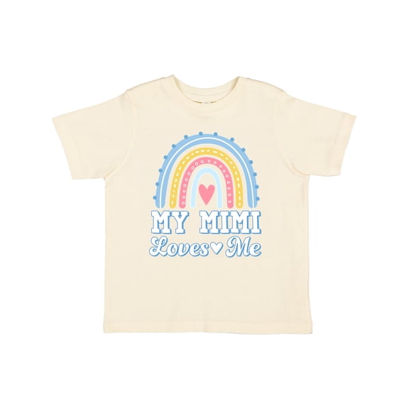 Inktastic My Mimi Loves Me Retro Rainbow Girls Toddler T-Shirt