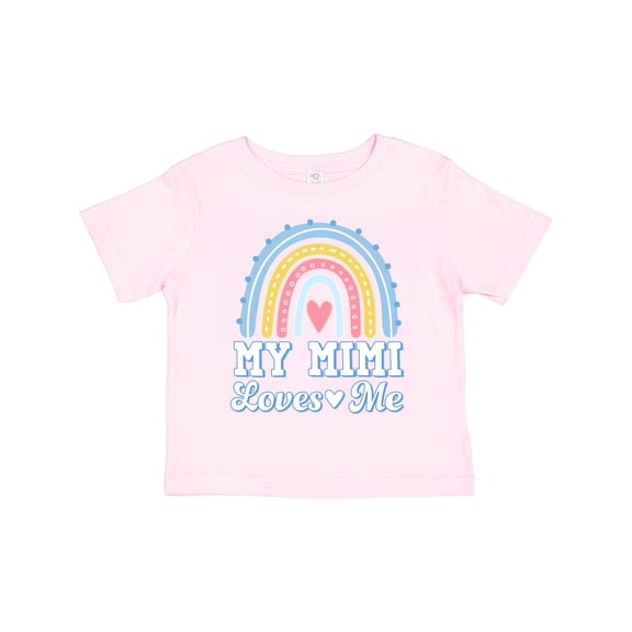 Inktastic My Mimi Loves Me Retro Rainbow Girls Toddler T-Shirt