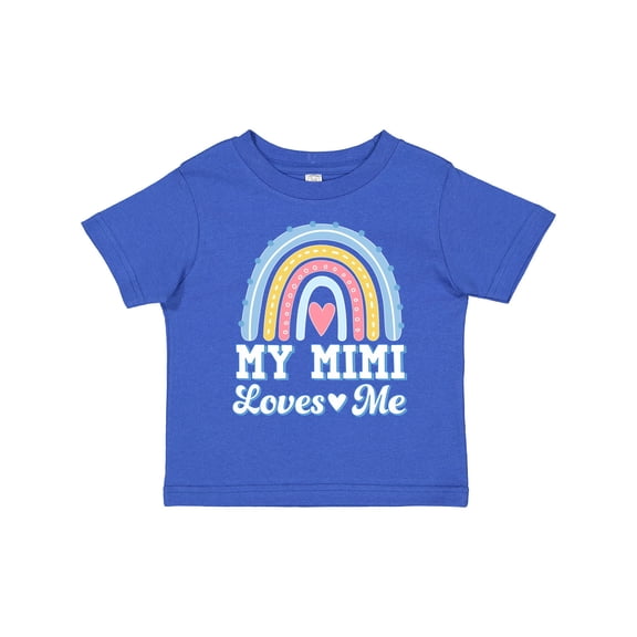Inktastic My Mimi Loves Me Retro Rainbow Girls Toddler T-Shirt