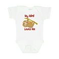 thumbnail image 1 of Inktastic My Mimi Loves Me Sloth Boys or Girls Baby Bodysuit, 1 of 5