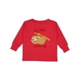 thumbnail image 1 of Inktastic My Mimi Loves Me Sloth Boys or Girls Long Sleeve Toddler T-Shirt, 1 of 5