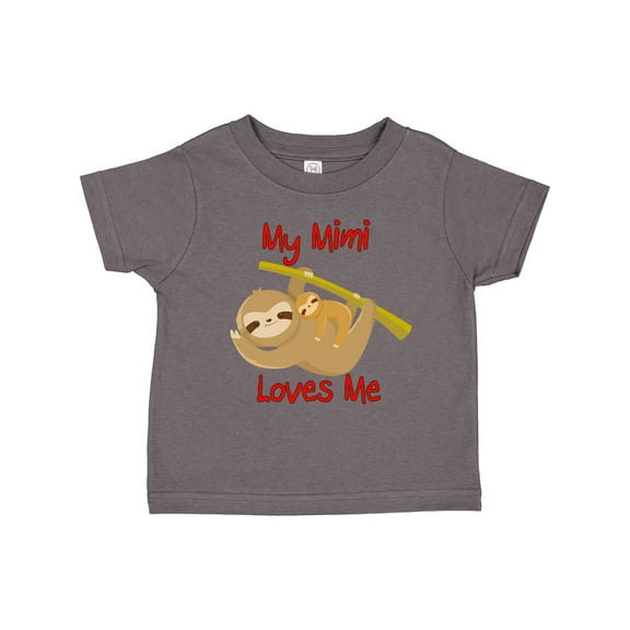 Inktastic My Mimi Loves Me Sloth Boys or Girls Toddler T-Shirt