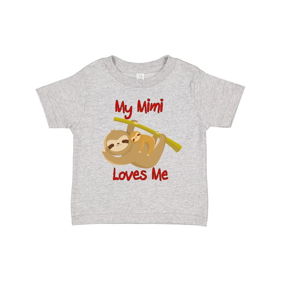 Inktastic My Mimi Loves Me Sloth Boys or Girls Toddler T-Shirt