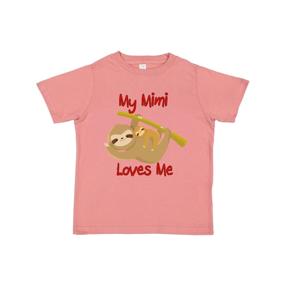 Inktastic My Mimi Loves Me Sloth Boys or Girls Toddler T-Shirt