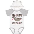 thumbnail image 1 of Inktastic My Mimi Loves Me Sloth Girls Baby Bodysuit, 1 of 5