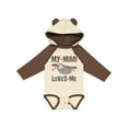 thumbnail image 1 of Inktastic My Mimi Loves Me Sloth Girls Long Sleeve Baby Bodysuit, 1 of 5