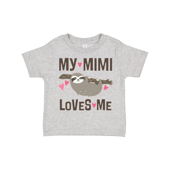 Inktastic My Mimi Loves Me Sloth Girls Toddler T-Shirt