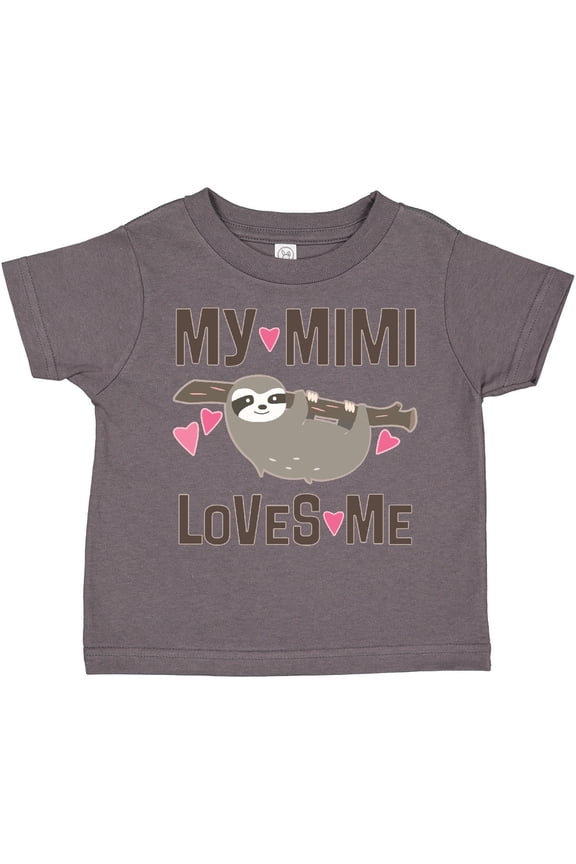 My Mimi Loves Me Sloth Girls Toddler T-Shirt