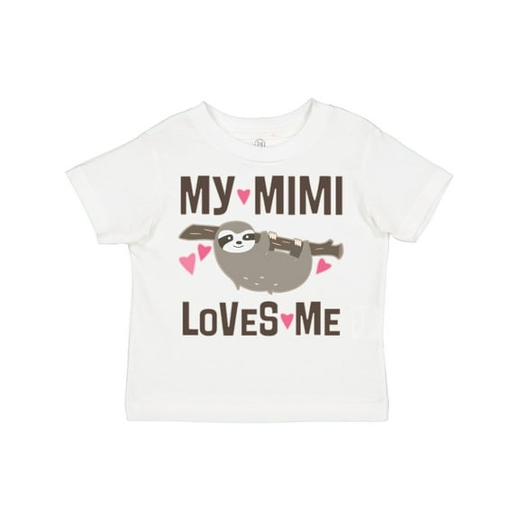 Inktastic My Mimi Loves Me Sloth Girls Toddler T-Shirt