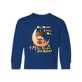 thumbnail image 1 of Inktastic My Mimi Loves Me To The Moon and Back Long Sleeve Youth T-Shirt, 1 of 5