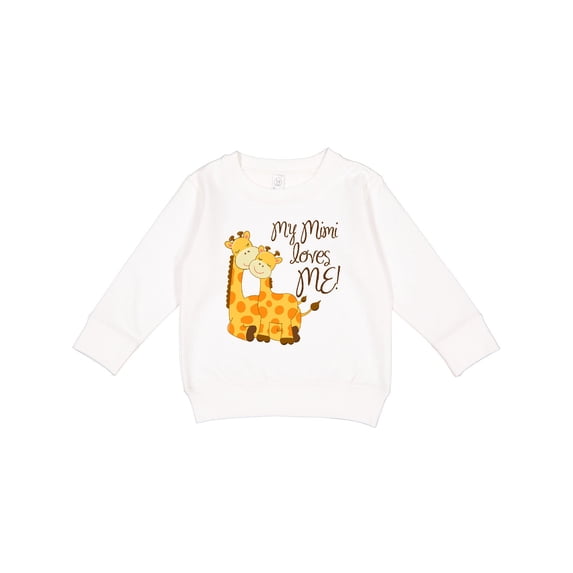 Inktastic My Mimi Loves Me Toddler Sweatshirt